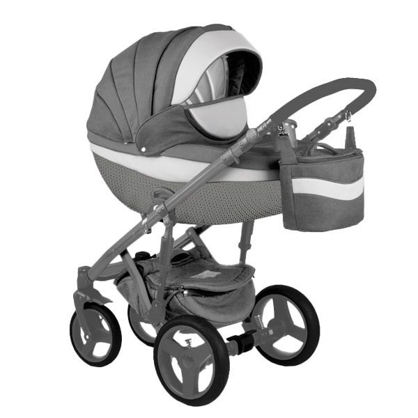 Коляска Adamex 2в1 Monte Carbon D3 серая купить,NaN