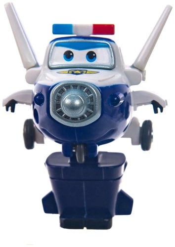 Трансформер Super Wings Полицейская машина Пола с фигуркой, высота 5 см