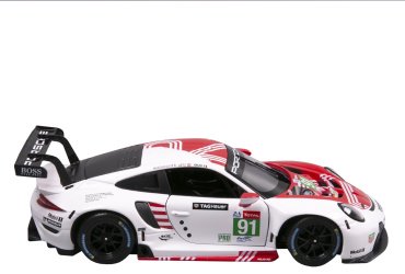 BBurago Porsche 911 RSR LM 2020 18-28016, металл, пластик, белый