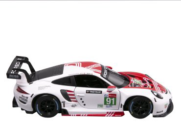 BBurago Porsche 911 RSR LM 2020 18-28016, металл, пластик, белый купить,NaN