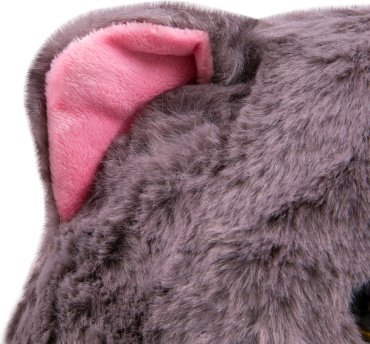 Мягкая игрушка BULU-XIONG Котик, высота 35 см, серый