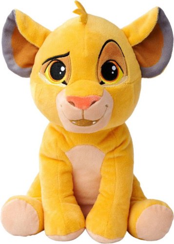 Мягкая игрушка Lion King Simba, высота 25 см, желтый