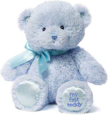 Мягкая игрушка Gund МОЙ ПЕРВЫЙ MЕДВЕЖОНОК, высота 38 см, голубой