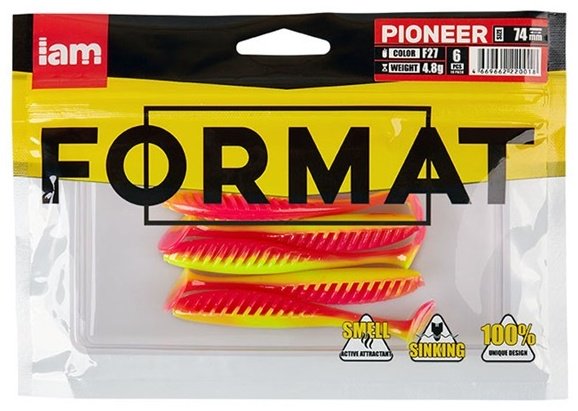 Мягкая приманка IAM PI074-F27 6 шт 74 мм F27 купить,1500
