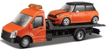 BBurago Car Hauler Mini Cooper Gti 18-31405