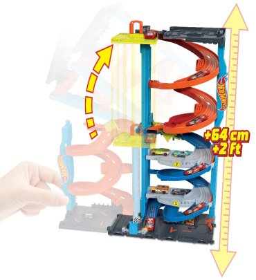Hot Wheels Трансформируемая гоночная башня HKX430, пластик, мультиколор