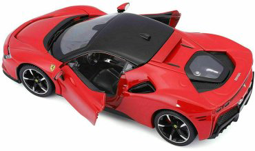 BBurago Ferrari SF90 Stradale, металл, красный купить,NaN