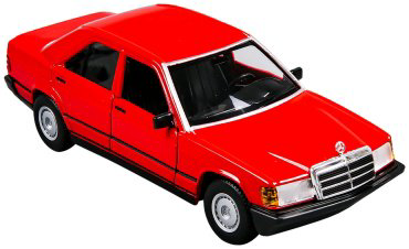 BBurago Mercedes-Benz 190E '87 18-21103 RD, металл, красный купить,NaN