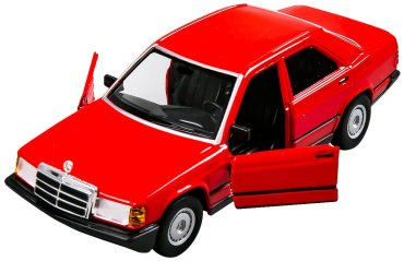 BBurago Mercedes-Benz 190E '87 18-21103 RD, металл, красный