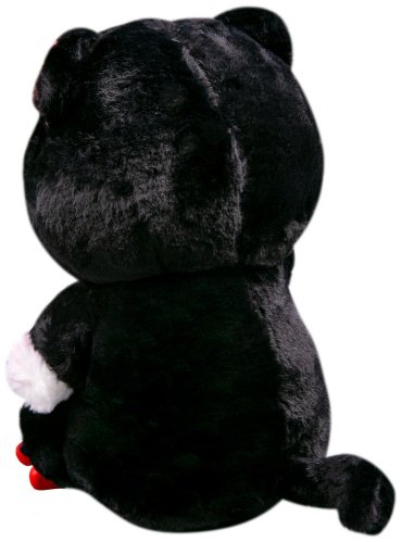 Мягкая игрушка BULU-XIONG Котик, высота 35 см, черный