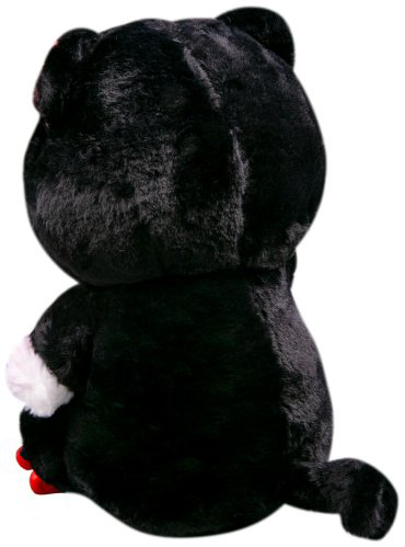 Мягкая игрушка BULU-XIONG Котик, высота 35 см, черный купить,NaN