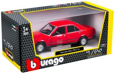 BBurago Mercedes-Benz 190E '87 18-21103 RD, металл, красный