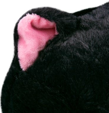 Мягкая игрушка BULU-XIONG Котик, высота 35 см, черный купить,NaN