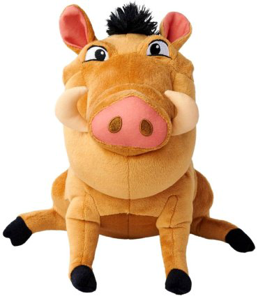 Мягкая игрушка Lion King Pumba, высота 25 см, коричневый купить,NaN