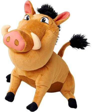 Мягкая игрушка Lion King Pumba, высота 25 см, коричневый купить,NaN