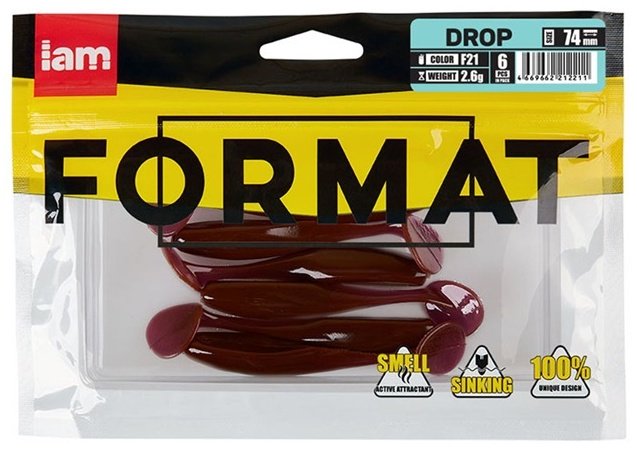 Мягкая приманка IAM DR074-F21 6 шт 74 мм F21 купить,1500