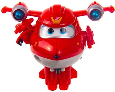 Трансформер Super Wings Заряженный Джетт, высота 5 см