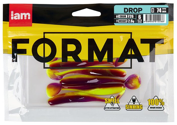 Мягкая приманка FORMAT DR074-F26 6 шт купить,1500