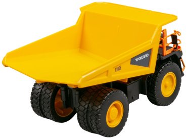 BBurago Volvo R100E Rigid Hauler 18-32089, металл, желтый
