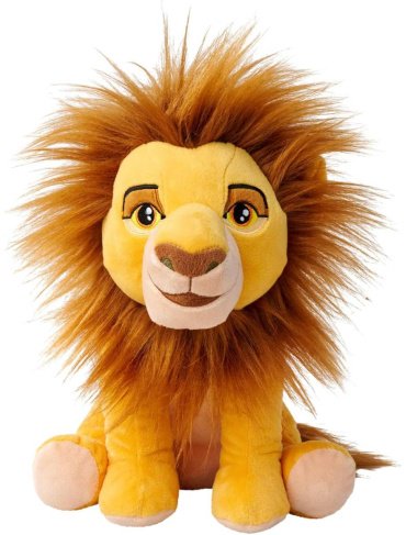 Мягкая игрушка Lion King Mufasa, высота 25 см, желтый