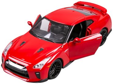 BBurago Nissan GT-R '17 18-21082 RD, металл, пластик, красный