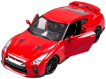 BBurago Nissan GT-R '17 18-21082 RD, металл, пластик, красный купить,NaN