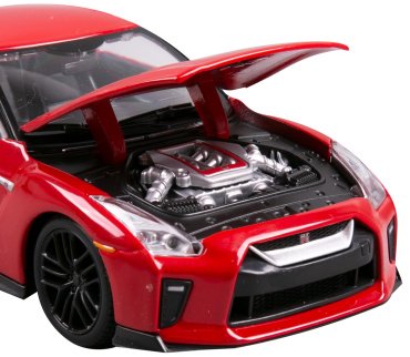 BBurago Nissan GT-R '17 18-21082 RD, металл, пластик, красный