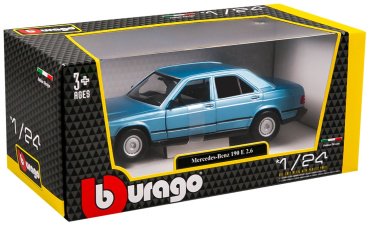 BBurago Mercedes-Benz 190E '87 18-21103 BU, металл, голубой