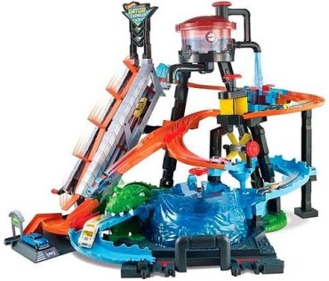 Детские треки и авторалли Hot Wheels Невообразимая автомойка FTB67, пластик, мультиколор