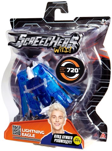 Трансформер Screechers Wild Лайтнинг Игл, высота 7 см