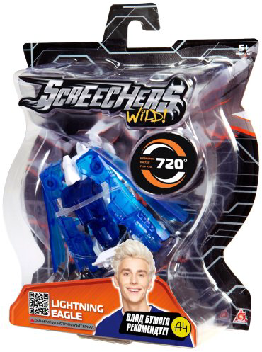 Трансформер Screechers Wild Лайтнинг Игл, высота 7 см