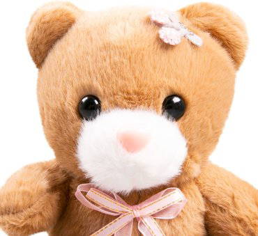 Мягкая игрушка BULU-XIONG Медведь, высота 23 см, коричневый купить,NaN