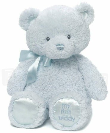 Мягкая игрушка Gund медведь, высота 25 см, голубой