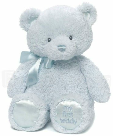 Мягкая игрушка Gund медведь, высота 25 см, голубой