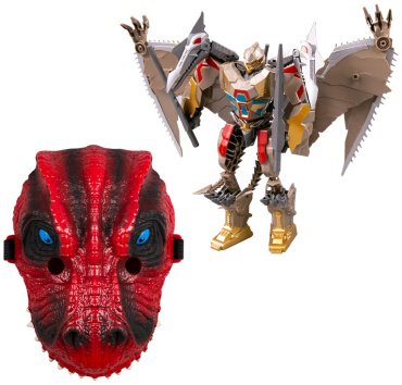 Трансформер Changerobot Dino Warrior с маской, высота 20 см