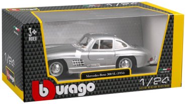 BBurago Mercedes-Benz 300 SL 1954 18-22023 SL, металл, серебристый купить,NaN
