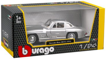BBurago Mercedes-Benz 300 SL 1954 18-22023 SL, металл, серебристый купить,NaN