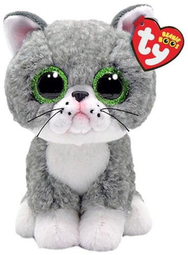 Мягкая игрушка TY Фергус, высота 15 см, серый