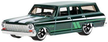 Hot Wheels Chevy Nova Wagon '64 HWR56/1, металл, зеленый купить,NaN