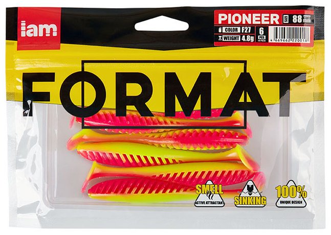 Мягкая приманка IAM FORMAT PIONEER 88 F27 PI088-F27 6 шт 8.8 мм F27 купить,1650