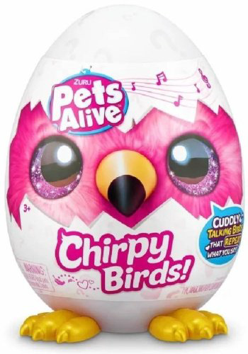 Мягкая игрушка Pets Alive Chirpy Birds, высота 17 см, мультиколор