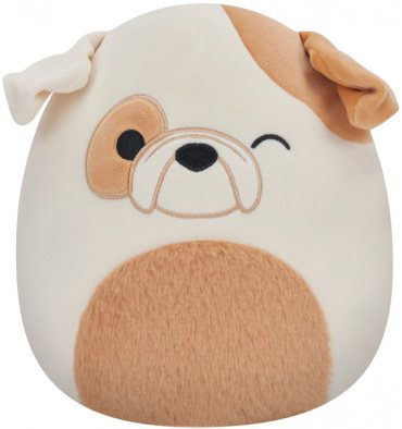 Мягкая игрушка Squishmallows БУЛЬДОГ BROCK , высота 20 см, мультиколор
