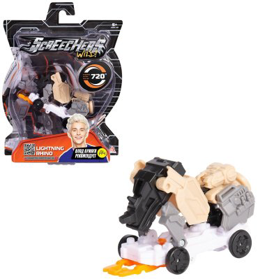 Трансформер Screechers wild Lightning Rhino 39857, мультиколор