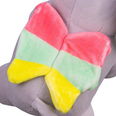 Мягкая игрушка BULU-XIONG Слон, высота 23 см, серый купить,NaN
