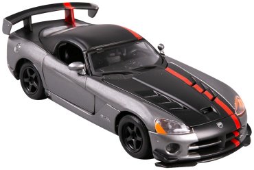 BBurago Dodge Viper SRT 10 ACR (met. grey/flat black) 18-22114 GY, металл, мультиколор