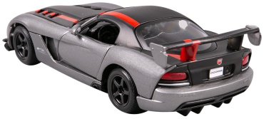 BBurago Dodge Viper SRT 10 ACR (met. grey/flat black) 18-22114 GY, металл, мультиколор