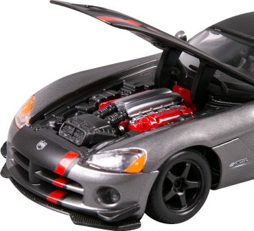 BBurago Dodge Viper SRT 10 ACR (met. grey/flat black) 18-22114 GY, металл, мультиколор