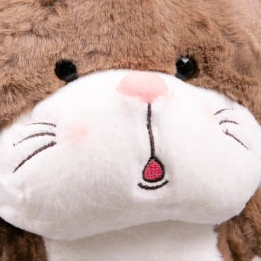 Мягкая игрушка BULU-XIONG Котик, высота 45 см, коричневый