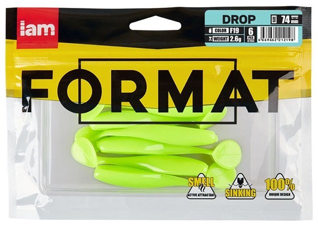 Мягкая приманка IAM DR074-F19 6 шт 74 мм F19 купить,1500