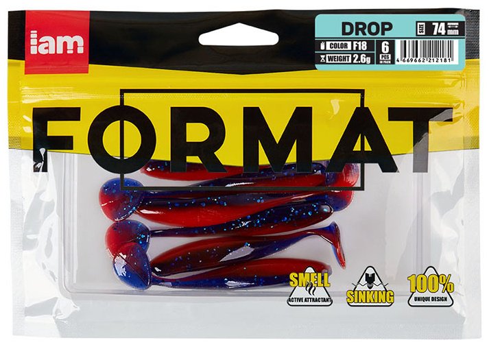 Мягкая приманка FORMAT DR074-F18 6 шт купить,1500